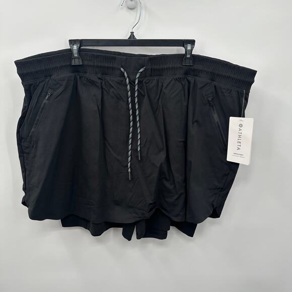 ATHLETA NWT Trekkie Skort in Black // 24 - Picture 2 of 14